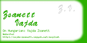 zsanett vajda business card